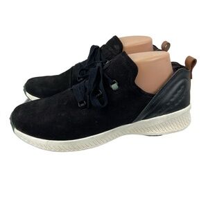 Dr. Scholls Womens Size 10M‎ Roma Lace Up Shoes Black Elko Nubuck Leather